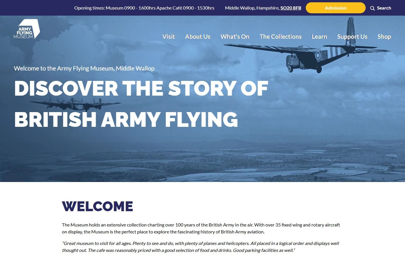 Army Flying Museum (Middle Wallop, nearby)