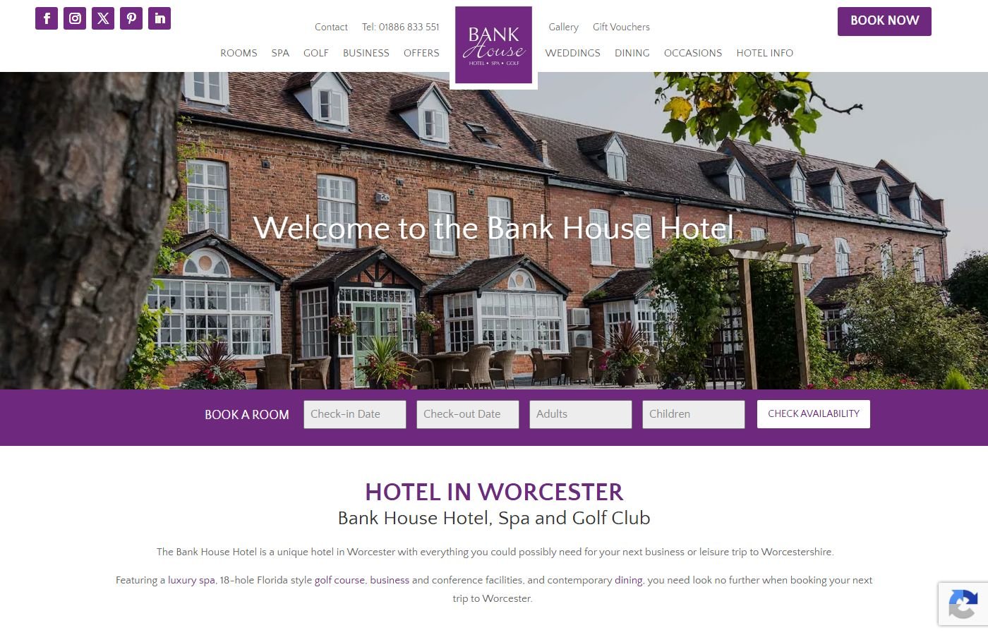 Bank House Hotel, Spa & Golf (Bransford)
