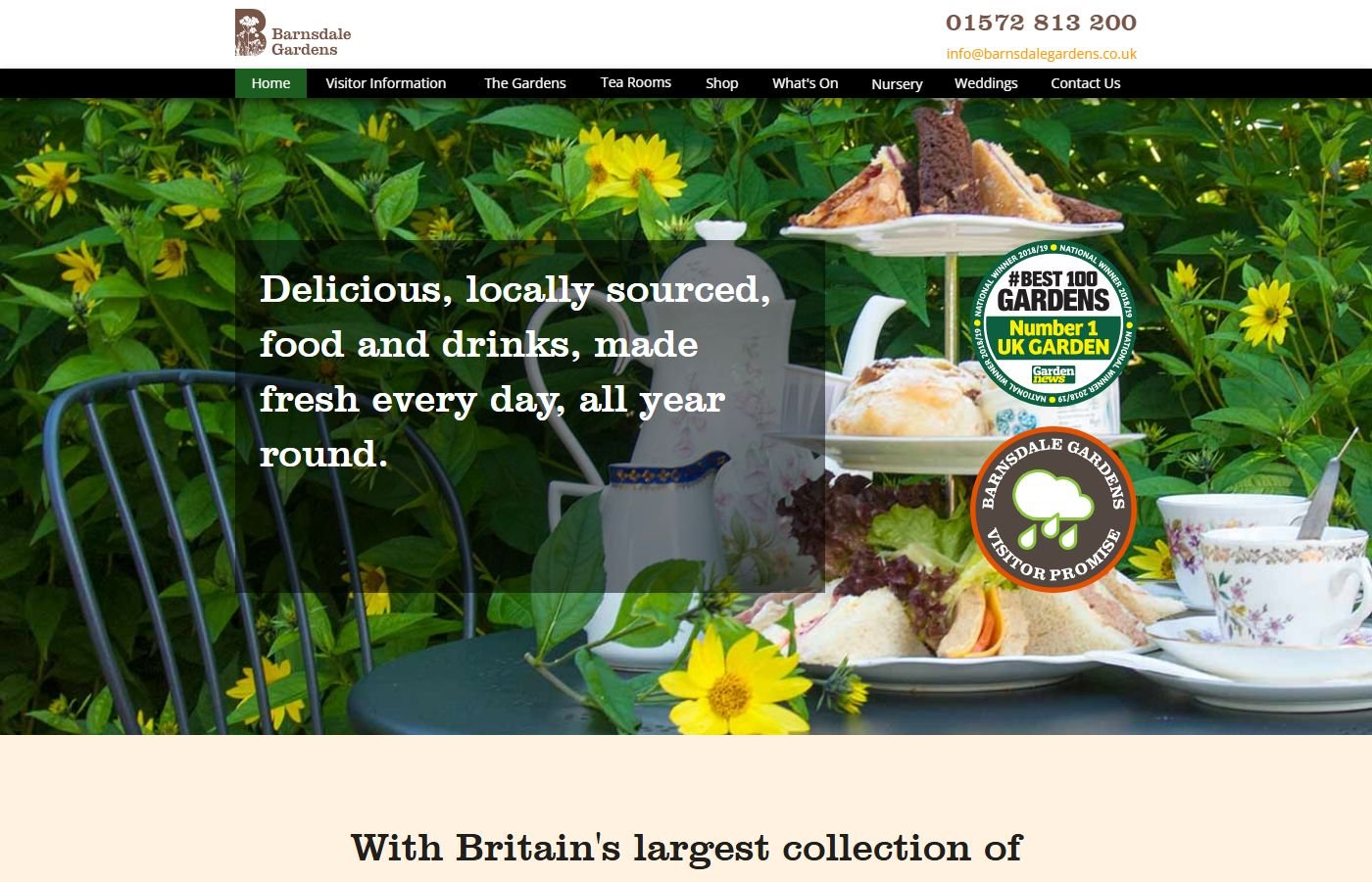 Barnsdale Gardens – Tea Room