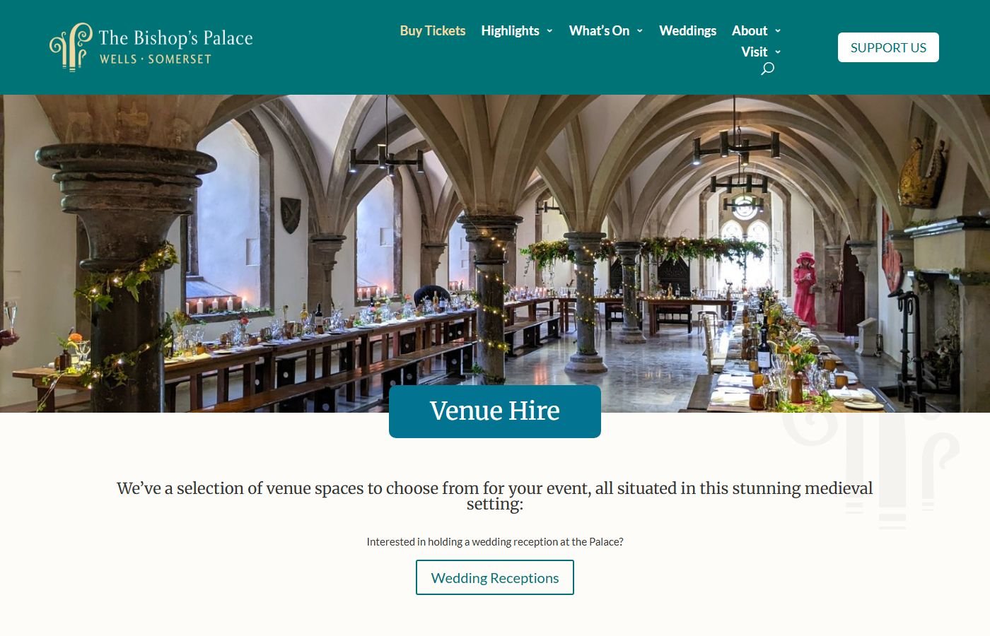 The Bishop's Palace – Function Rooms