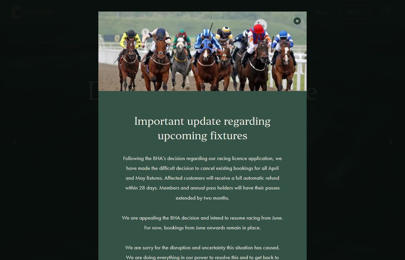 Chelmsford City Racecourse – Hospitality