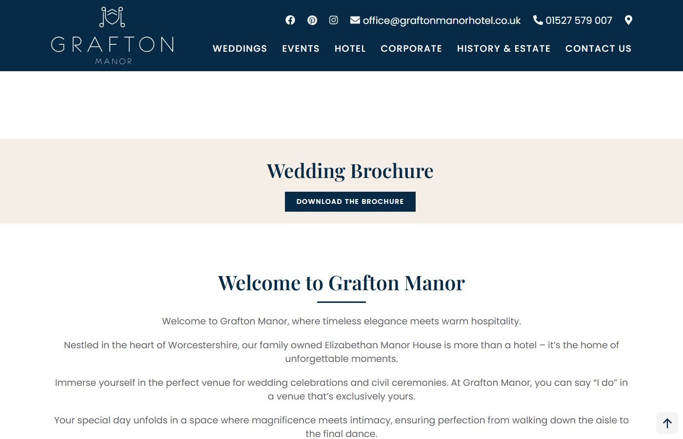 Grafton Manor (B61) β Events