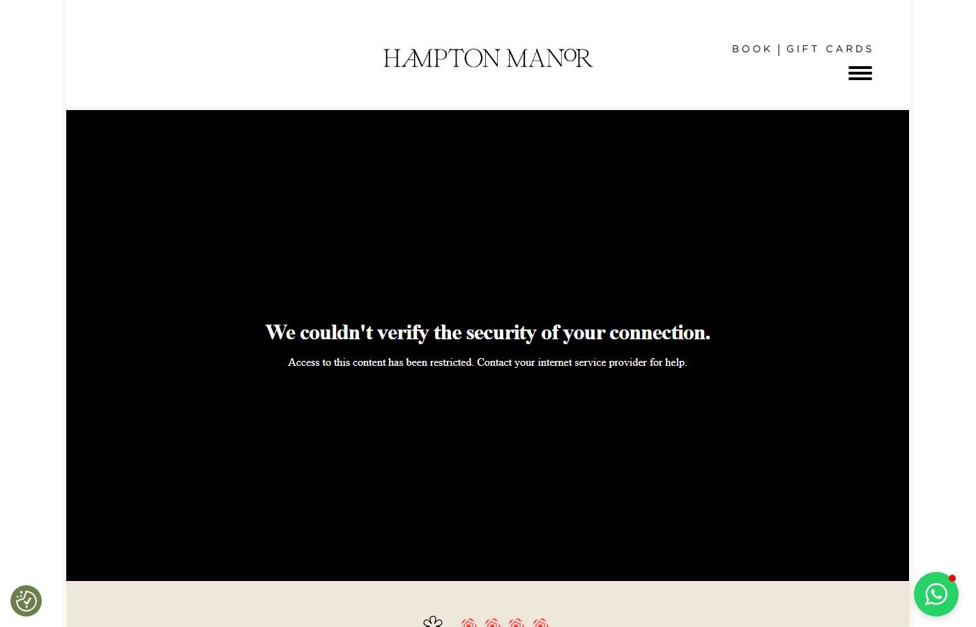 Hampton Manor (check status/format)