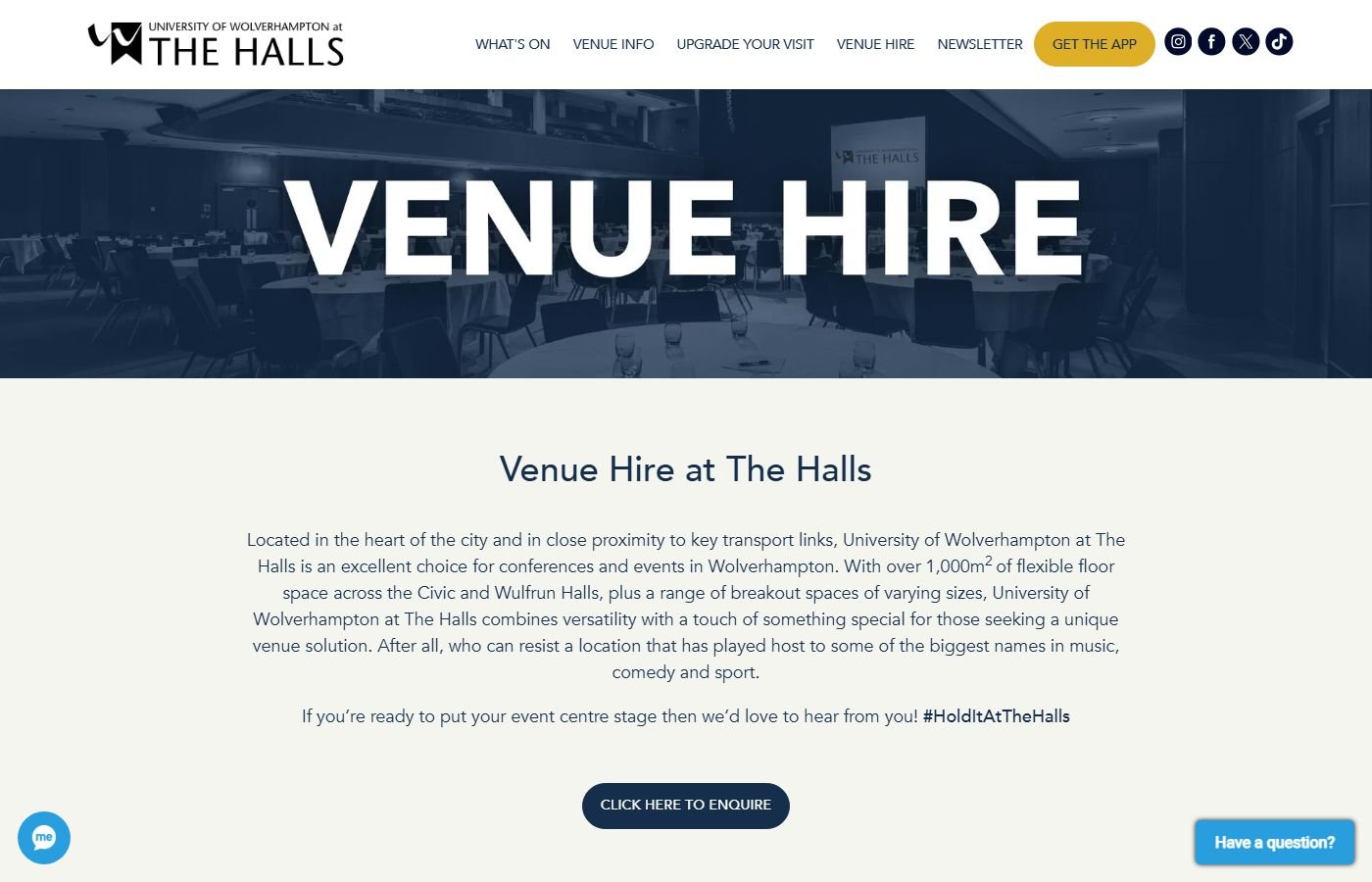 The Halls Wolverhampton β Events
