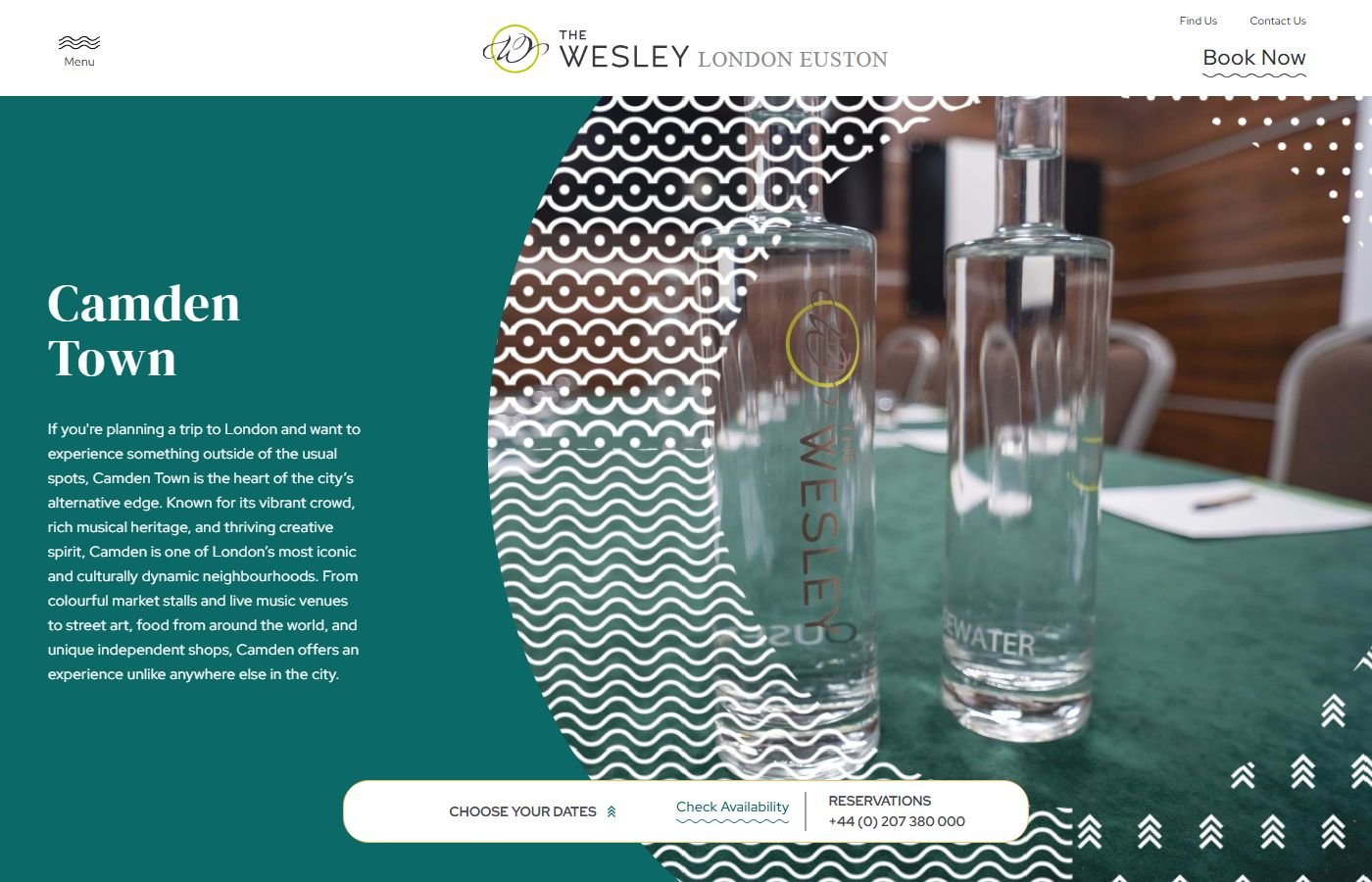 The Wesley Camden Town (or choose local inn)