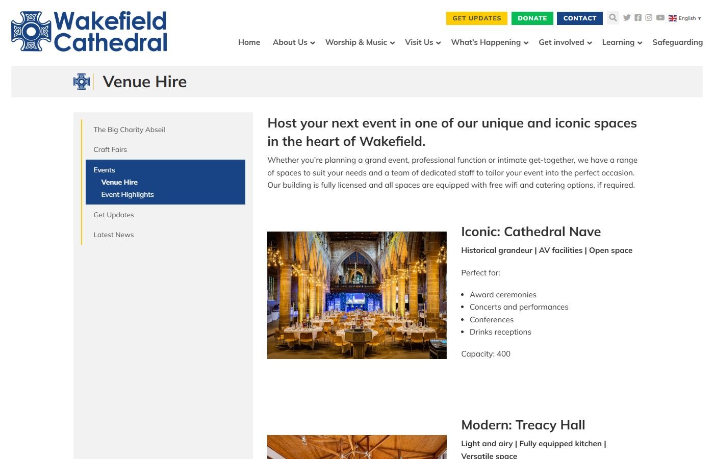 Wakefield Cathedral – Venue Hire