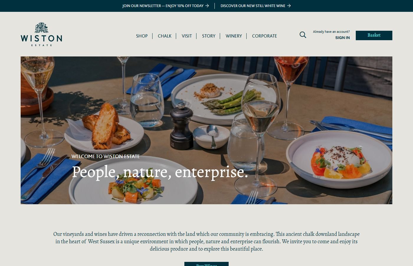 Wiston Estate β Chalk Restaurant & Venues